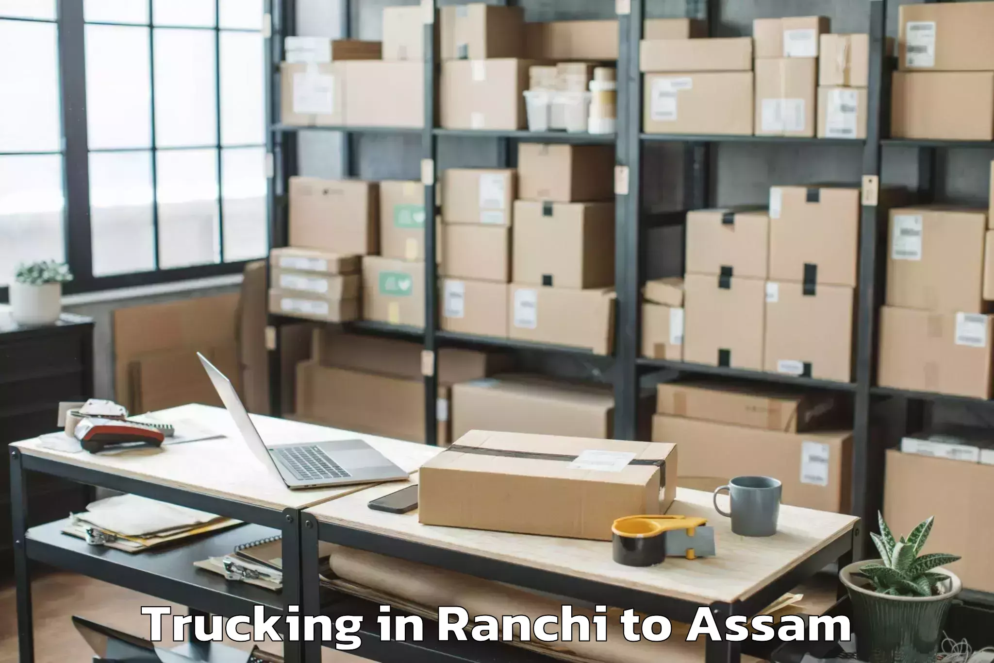 Book Ranchi to Mikirbheta Trucking Online